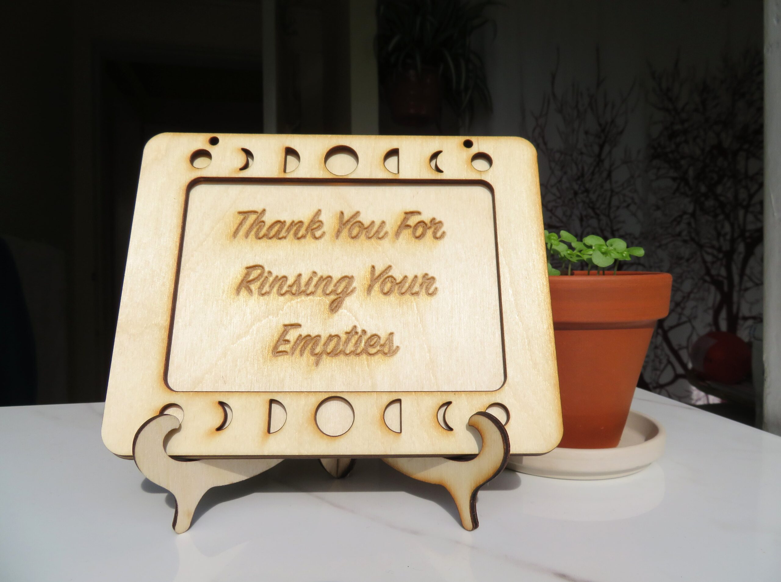 Empties Sign - Moon Phase Design