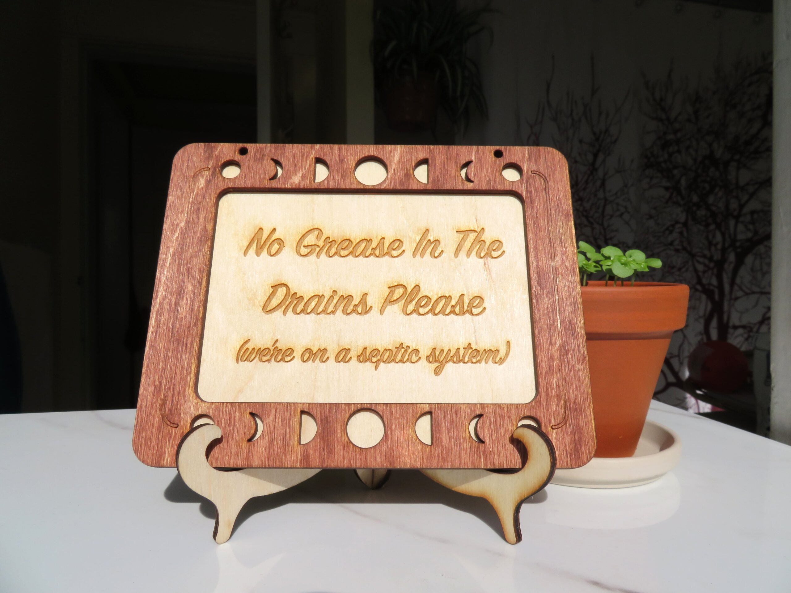 Drain Sign - Moon Phase Design