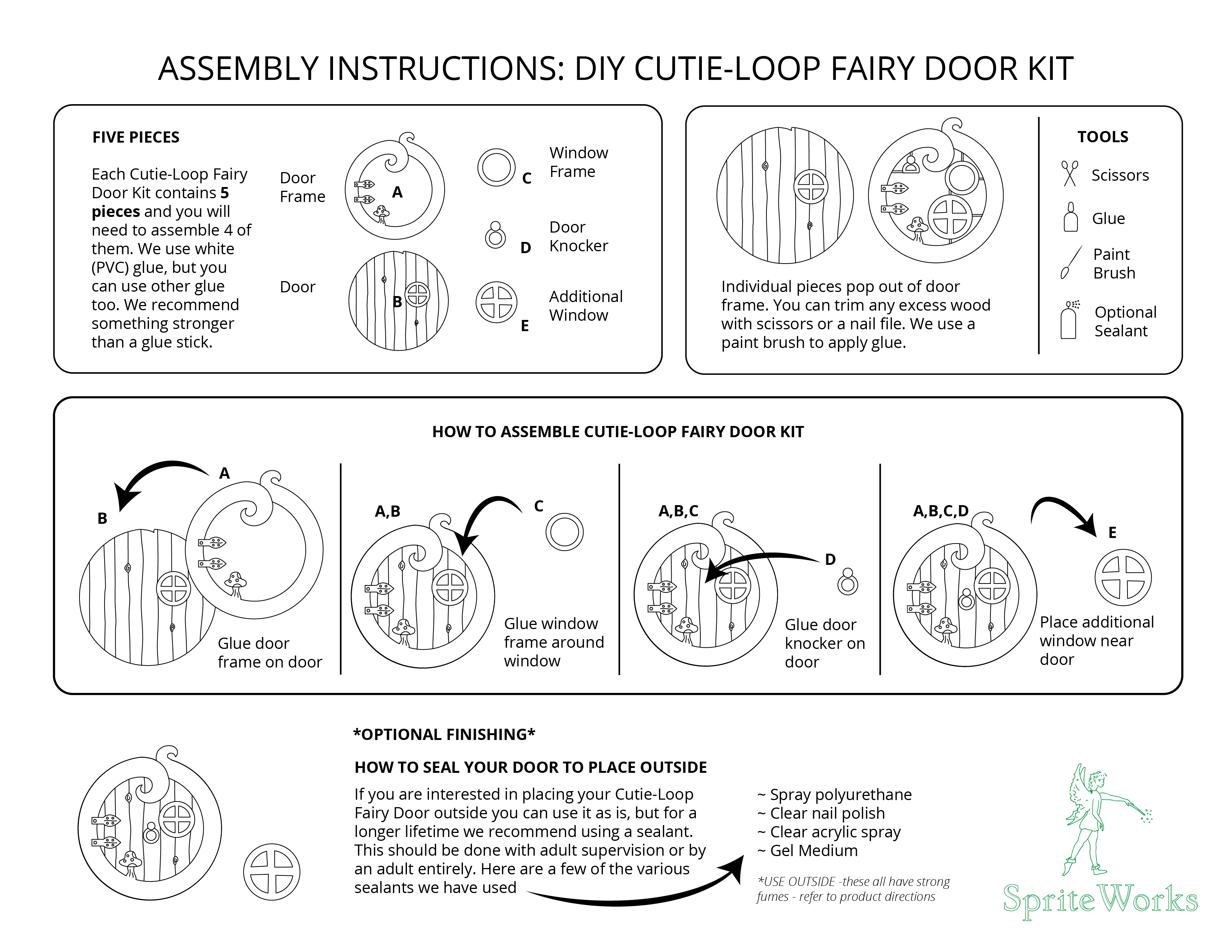Fairy Door - Cutie-Loop Mini Circle